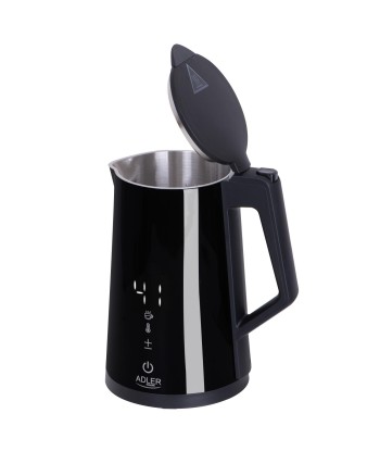 Adler Kettle AD 1345b Electric, 2200 W, 1.7 L, Stainless steel, 360° rotational base, Black
