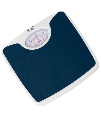 Adler AD 8151b Mechanical Bathroom Scale (130kg, Blue & White)