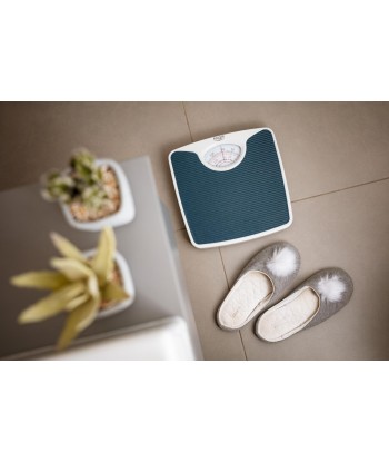 Adler AD 8151b Mechanical Bathroom Scale (130kg, Blue & White)