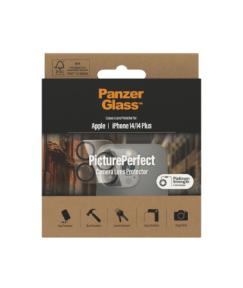 PanzerGlass Camera Lens Protection PicturePerfect Apple, iPhone 14/14 Plus, Glass, Transparent