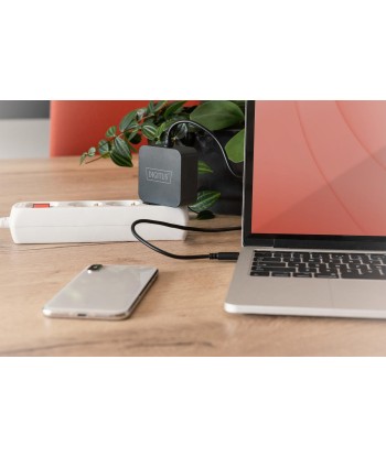 Digitus 65W USB-C PD 3.0 Зарядное устройство для ноутбука с кабелем 1.2 м