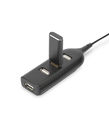 Digitus USB 2.0 Hub, 4-Port, Bus Powered 4 X USB A/F AT Connected Cable AB-50001-1