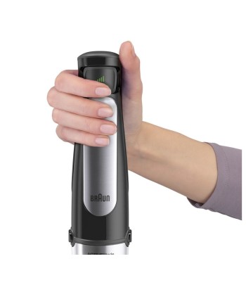 Braun Hand Blender MQ7000X MultiQuick Immersion Hand Blender, 1000 W, Number of speeds 2, Black/Stainless Steel