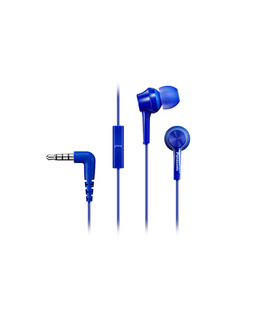 Panasonic Canal type RP-TCM115E-A Wired, In-ear, Microphone, 3.5 mm, Blue