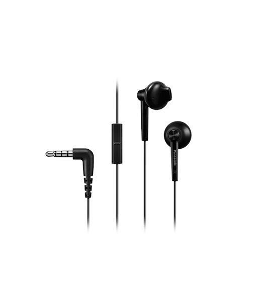Наушники-вкладыши Panasonic RP-TCM55E-K с микрофоном - Черный Наушники-вкладыши Panasonic RP-TCM55E-K с микрофоном - Черный