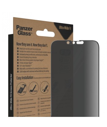 PanzerGlass Screen protector, Apple, iPhone 14/13/13 Pro, Glass, Black, Privacy