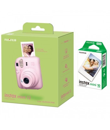 CAMERA INSTANT W/10SH GLOSSY/INSTAX MINI 12 PINK FUJIFILM