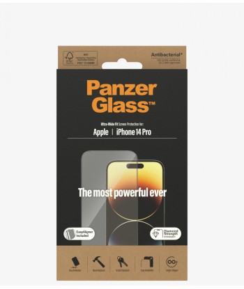 PanzerGlass Screen protector, Apple, iPhone 14 Pro, Glass, Clear