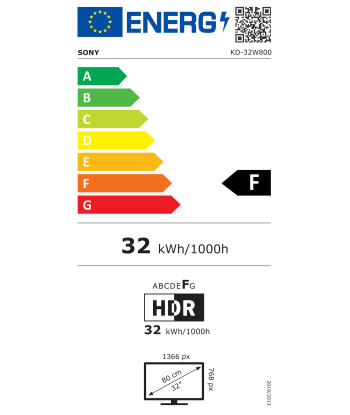 Sony KD32W800P 32" (80 cm) Full HD Smart Android LED TV
