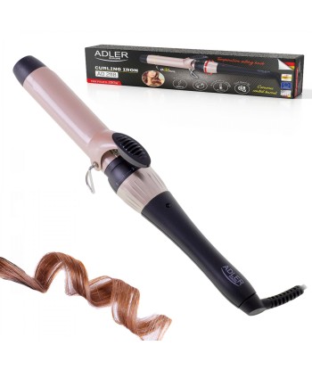 Adler Curling Iron AD 2118	 Ceramic heating system, Barrel diameter 32 mm, Temperature (max) 200 °C, 56 W, Black/Pink