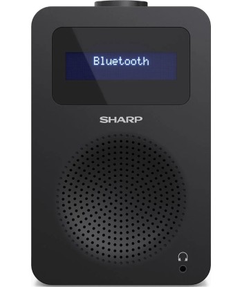 Sharp DR-430(BK) Digital Radio, FM/DAB/DAB+, Bluetooth 5.0, Midnight Black