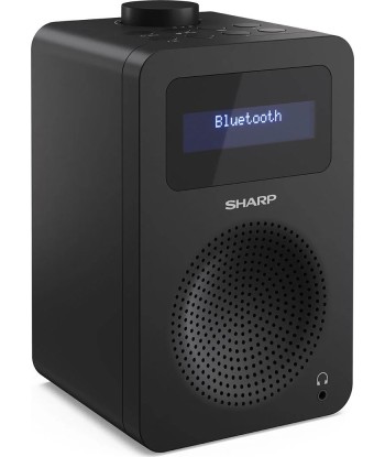 Sharp DR-430(BK) Digital Radio, FM/DAB/DAB+, Bluetooth 5.0, Midnight Black