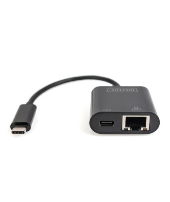 Digitus USB-Type-C Gigabit Ethernet Adapter + PD with power delivery function DN-3027	 Black
