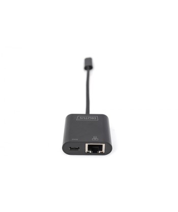Digitus USB-Type-C Gigabit Ethernet Adapter + PD with power delivery function DN-3027	 Black