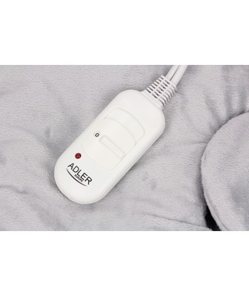 Adler Electric heating pad AD 7403 Number of heating levels 2, Number of persons 1, Washable, Remote control, Grey