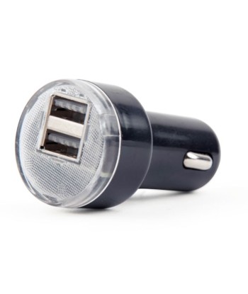 EnerGenie 2-port USB car charger EG-U2C2A-CAR-02 Black, 2.1 A