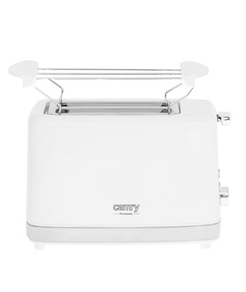 Camry CR 3219 Toaster - 2-Slot, 750W, White Plastic Housing