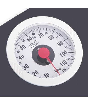 Adler AD 8178 Mechanical Bathroom Scale - 120kg Capacity, Black