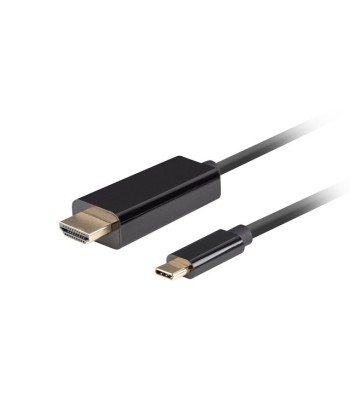 Lanberg USB-C to HDMI Cable, 0.5 m 4K/60Hz, Black