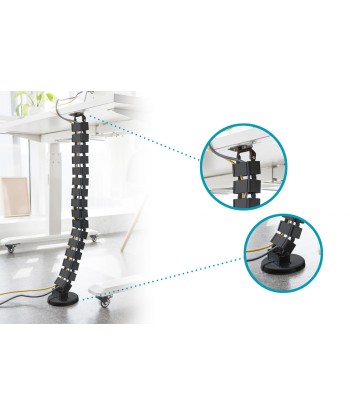 Digitus Flexible Cable Management Sleeve - 1.3m, Black - Keep Your Cables Organized! ✨