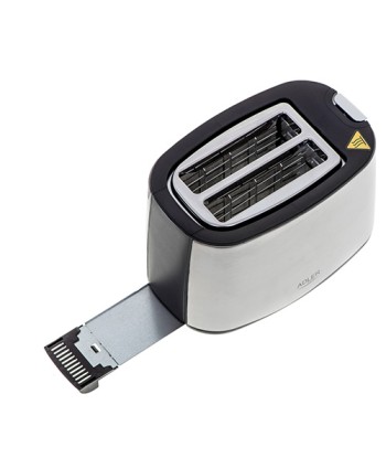 Тостер Adler AD 3214 - 750W, 2 слота, Нержавеющая сталь