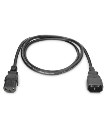 Digitus, Power Cord extension cable C13 - C14, AK-440201-018-S, Black