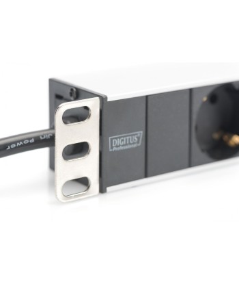 Digitus Aluminum outlet strip with 8 safety outlets 	DN-95401 Sockets quantity 8, 8x safety outlets 250VAC 50/60Hz / 16A /