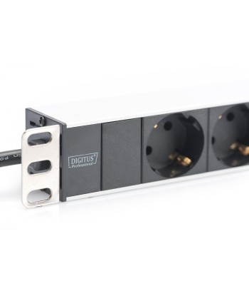 Digitus Aluminum outlet strip with 8 safety outlets 	DN-95401 Sockets quantity 8, 8x safety outlets 250VAC 50/60Hz / 16A /