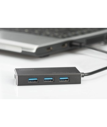 Digitus 4-Port USB 3.0 Hub koos 5V/2A toiteplokiga - DA-70240-1