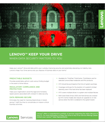Lenovo 3-aastane Keep Your Drive garantii