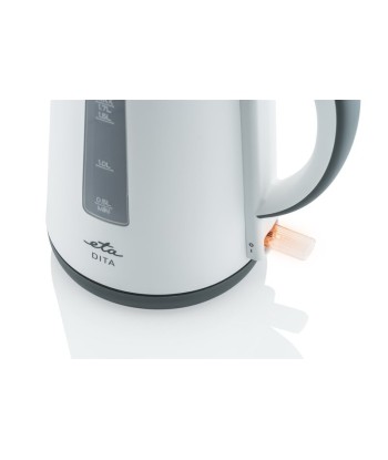 Чайник ETA ETA160390000 Electric, 2200 W, 1.7 L, Plastic, 360° rotational base, White
