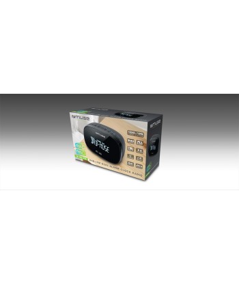 Muse DAB+/FM Dual Alarm Clock Radio M-150 CDB Alarm function, AUX in, Black