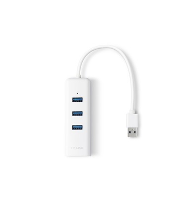 TP-LINK USB 3.0 3-Port Hub & Gigabit Ethernet Adapter 2 in 1 USB Adapter UE330