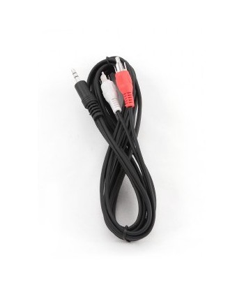 Cablexpert 2.5m, 3.5mm/2xRCA, M/M 2.5 ", Black, Red, White