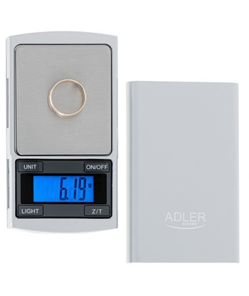 Adler Precision Scale AD 3168 Accuracy 0.01 g, Silver