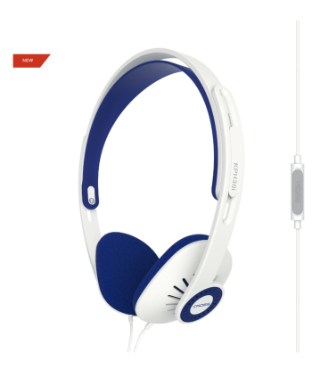 Наушники с микрофоном Koss Headphones KPH30iW, 3.5 mm, White
