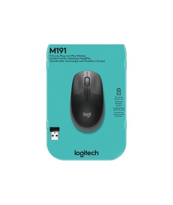 Logitech M190 Täissuuruses Juhtmevaba Hiir - Süsi