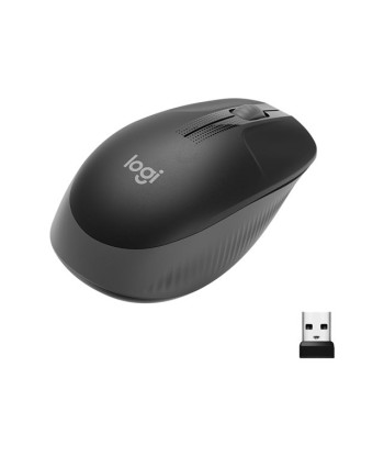 Logitech M190 Полноразмерная Беспроводная Мышь - Уголь