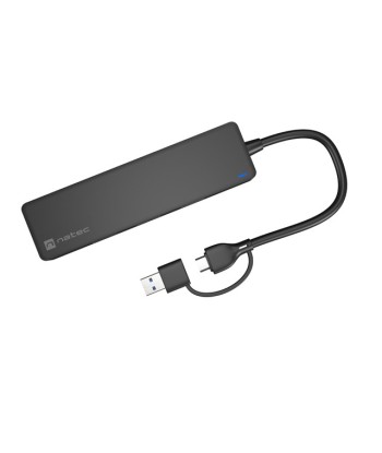 Natec USB 3.0 HUB, Mayfly, 4-Port, Black