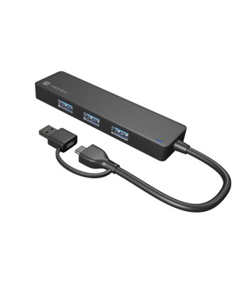 Natec USB 3.0 HUB, Mayfly, 4-Port, Black