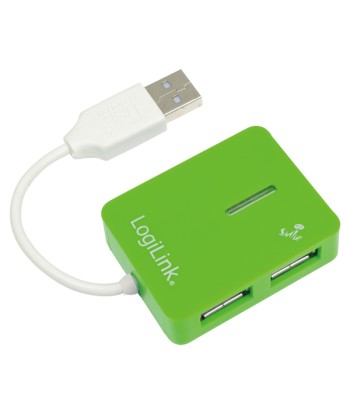 Logilink USB 2.0 Hub 4-Port, Smile, Green