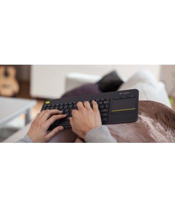 Беспроводная клавиатура Logitech K400 Plus с тачпадом - Черный (NL)