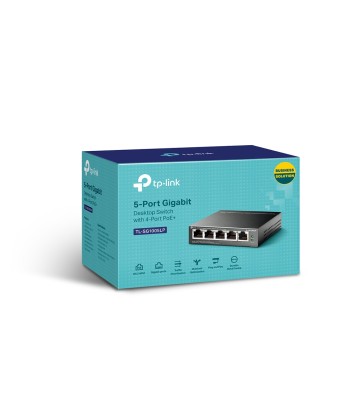 Switch TP-LINK TL-SG1005LP Desktop/pedestal 5x10Base-T / 100Base-TX / 1000Base-T PoE ports 1 TL-SG1005LP