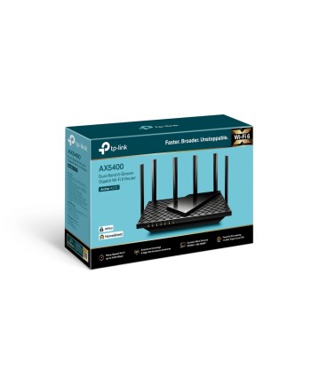 Wireless Router TP-LINK 5400 Mbps Wi-Fi 6 USB 3.0 1 WAN 4x10/100/1000M Number of antennas 6 ARCHERAX73