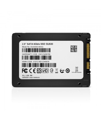 ADATA Ultimate SU630 3D NAND SSD 960 GB, SSD form factor 2.5”, SSD interface SATA, Write speed 450 MB/s, Read speed 520 MB/s