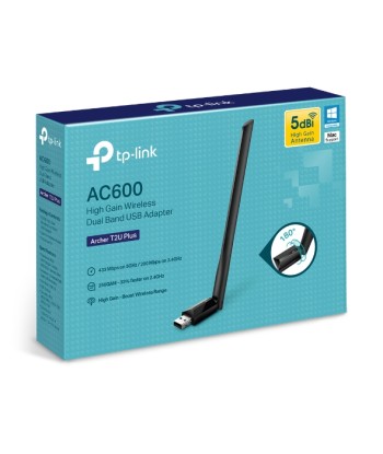 TP-LINK Archer T2U Plus AC600 Dual Band USB Adapter - Reliable WiFi Upgrade!