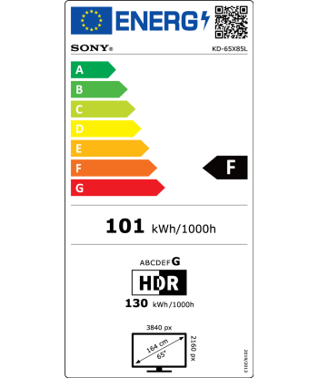 Sony KD65X85L 65" (164cm) 4K Ultra HD Smart Google Full Array LED TV