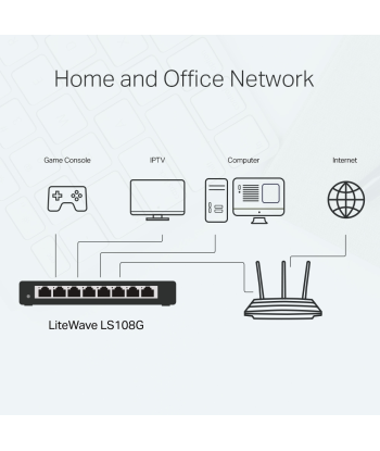 TP-Link LS108G 8-Port Gigabit Desktop Switch - Kiire ja Usaldusväärne Võrgu Laiendus