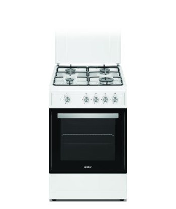 Плита Simfer 4401SGRBB Hob type Gas, Oven type Gas, White, Width 50 cm, 49 L, Depth 55 cm, A+