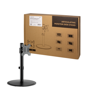 Logilink Monitor Stand BP0110 Desk Mount, 17-32", Maximum weight (capacity) 8 kg, For Flat/Curved Monitor, Black